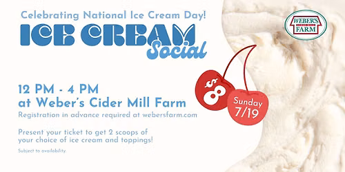 Ice Cream Social at Weber's Farm