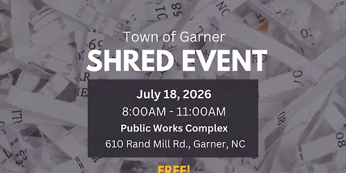 Town of Garner Shred Event