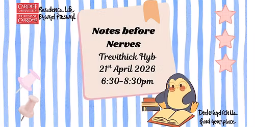 Notes before Nerves \u00a6 Nodiadau cyn Niweidiad