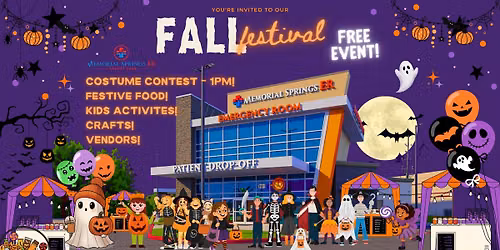 Memorial Springs ER Fall Festival!! FREE EVENT!!