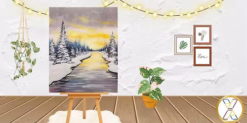 Paint Night : \u201cA Grey Winter Day\u201c