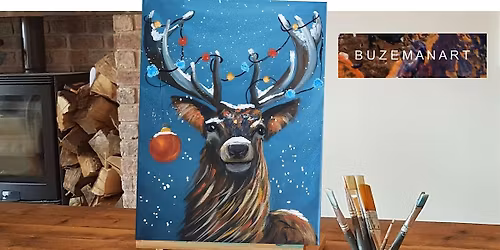 Painting workshop \u2018Xmas Stag\u2019 @ Waters\u2019 Edge Visitor Centre, Humberside