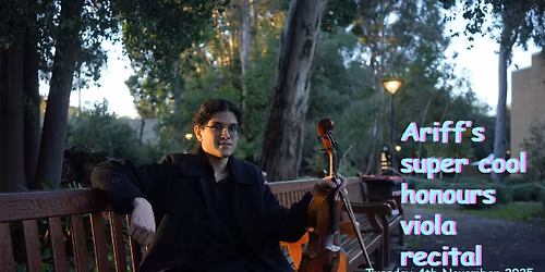 Ariff's super cool honours viola recital
