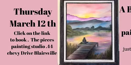 Paint like BOB ROSS A BLUE RIDGE SUNSET