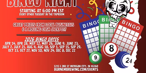 BINGO Night at Burn 'Em Brewing!