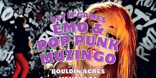 Emo + Pop Punk Muzingo (Music + Bingo)