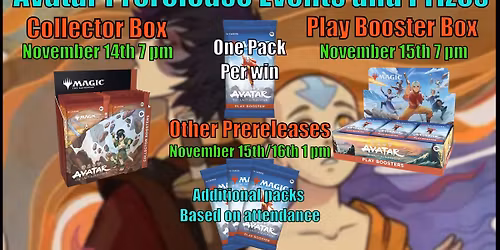 ATLA Play Booster Box Prerelease