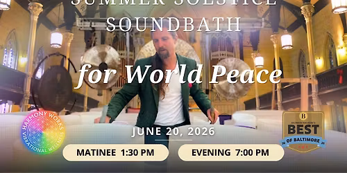 Summer Solstice Soundbath for World Peace