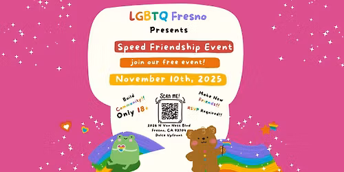 LGBTQ+ Speed Friending (FREE EVENT)
