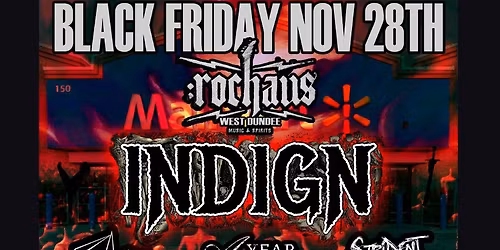 Rochaus Presents Indign Black Friday and Friends with Solar, A Year Ago Today, Strident Escape