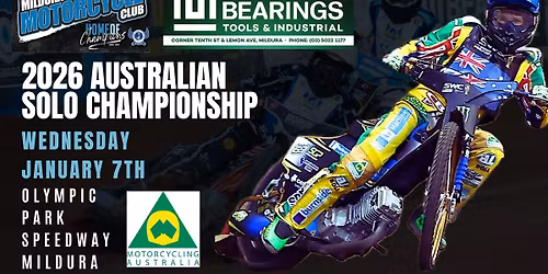2026 Australian Solo Speedway Championships