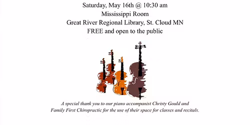St. Cloud Suzuki Studio Recital