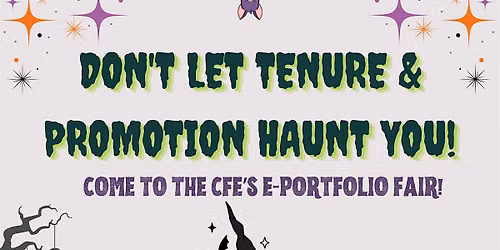 Tenure and Promotion E-Portfolio Fair