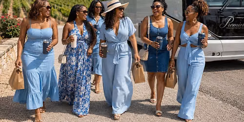 Houston Ladies \ud83d\udc99\ud83c\udf77 Blue Skies & Vineyard Vibes \ud83c\udf77\ud83d\udc99\n\n