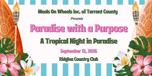 Paradise with Purpose - Meals On Wheels Gala