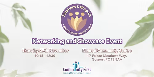 Fareham and Gosport VS Health Forum Networking and Showcase Event