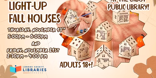 Adult Crafting: Light-up Fall Houses
