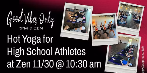 Hot Yoga for High School Athletes Nov. 30