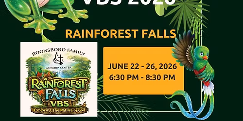 Rainforest Falls Vacation Bible School 2026