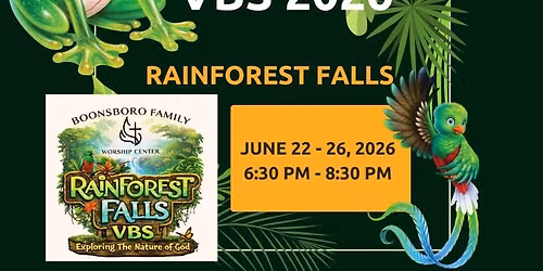 Rainforest Falls Vacation Bible School 2026