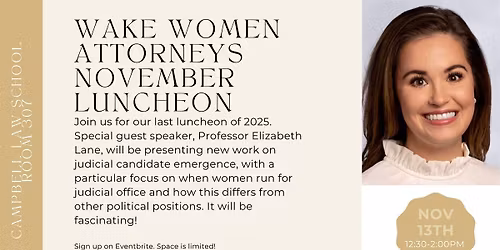 Wake Women Attorneys November Luncheon