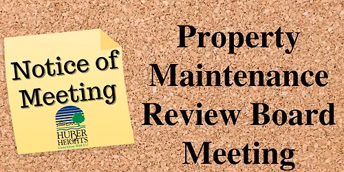 Property Maintenance Review Board Meeting