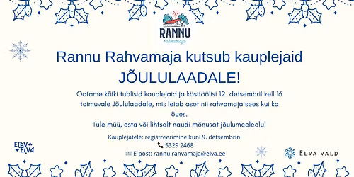 Rannu Rahvamaja j\u00f5ululaat