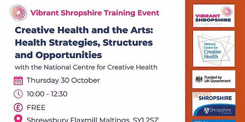 Vibrant Shropshire Training: Creative Health and the Arts with NCCH