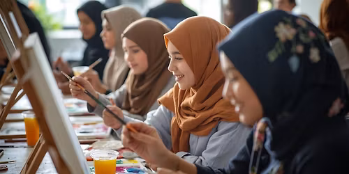 Brushstrokes of Barakah | Girls Only Sip & Paint Evening