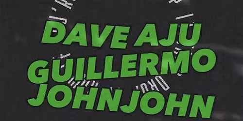 Dave Aju, Guillermo, Johnjohn, and TK Disko in the lounge