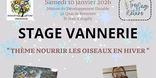 stage vannerie th\u00e8me oiseaux en hiver