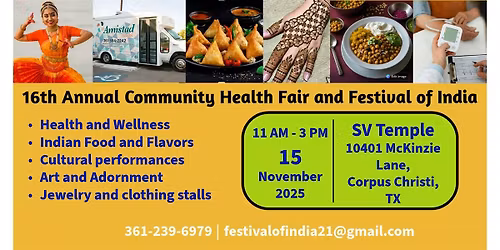 16th Annual Community Health Fair and Festival of India
