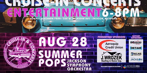 August 28 Cruise-In & Concert | Featuring Summer Pops