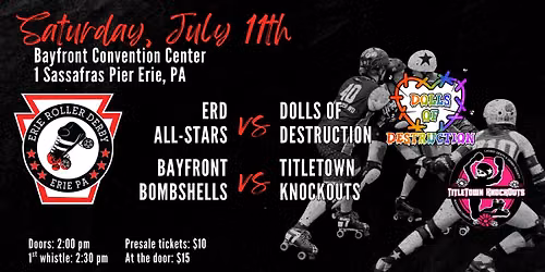 Erie Roller Derby's July doubleheader