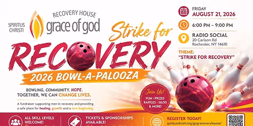 Strike for Recovery: Grace of God Recovery House 2026 Bowl-A-Palooza
