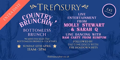 Country Music Bottomless brunch EXTRA DATE ADDED