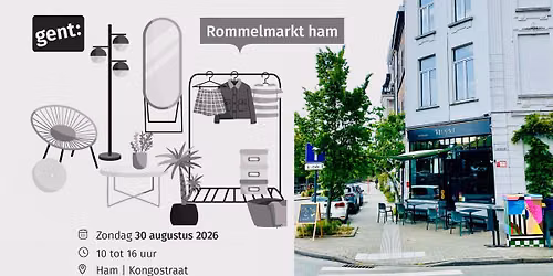 drankje\/hapje tijdens rommelmarkt Ham @WhyNot