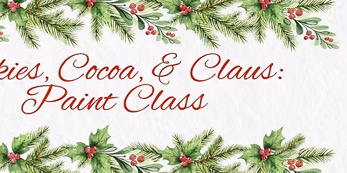 SANTA CLAUS PAINT CLASS AT PEARL CITY PLACE!