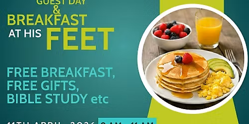 Breakfast at His Feet