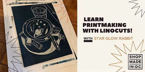 Learn Printmaking with Linocuts! w\/ Star Glow Rabbit