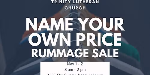 "Name Your Price" Rummage Sale
