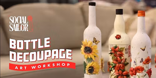 Bottle decoupage workshop - Kolkata