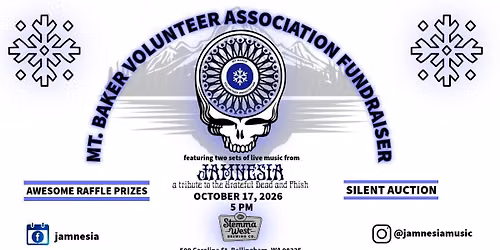 Mt. Baker Volunteer Association Fundraiser featuring Jamnesia
