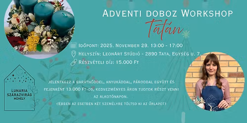 Adventi doboz workshop Tat\u00e1n