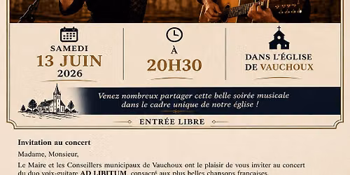 \ud83c\udfb6 CONCERT \u2013 Chansons Fran\u00e7aises \ud83c\udfb6