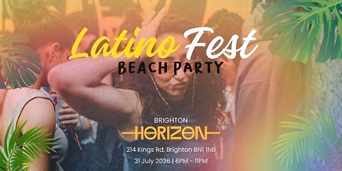 Latino Fest Summer Terrace Party (Brighton) July 2026