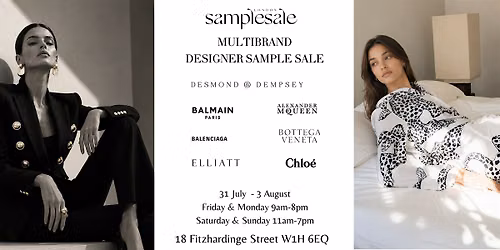 Multibrand Designer Sample Sale