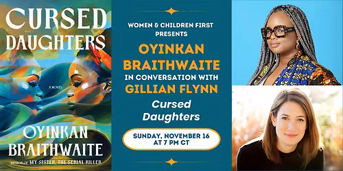 Book Event: Cursed Daughters by Oyinkan Braithwaite