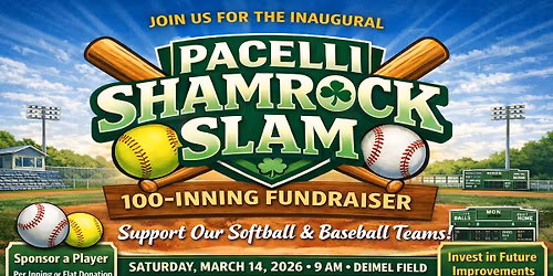 Shamrock Slam - 100 Inning Fundraiser & Home Run Derby
