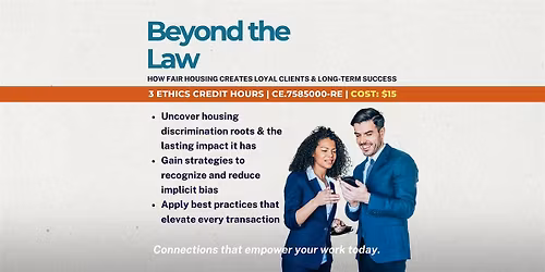 Beyond the Law (Nevada CE): Fair Housing, Equity, and Ethics